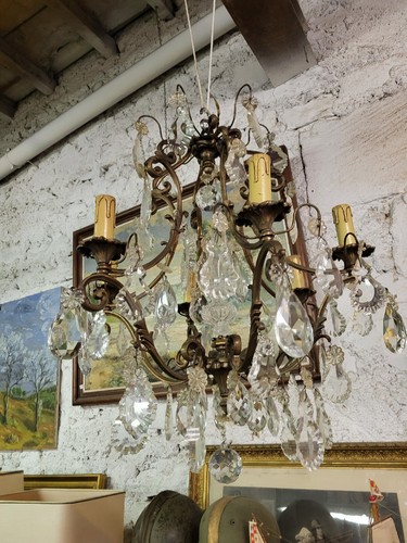 Lustre pampilles ampoules - lustre, a
