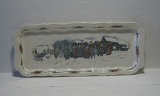 Ancien plat rectangulaire