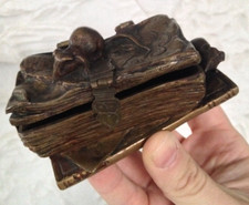 Boite bronze souris XIXème