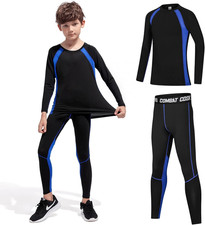 Sous-Vêtements Thermiques Enfant Unisexe, Ensemble Ski & Sport, Respirant, Taill