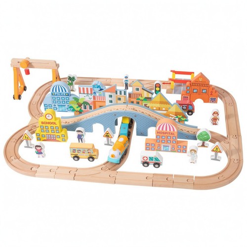 Circuit train bois - train, 90