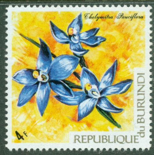 Burundi 1972 orchid - burundi,