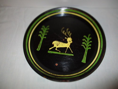 Ancien grand plat decor - grand, de