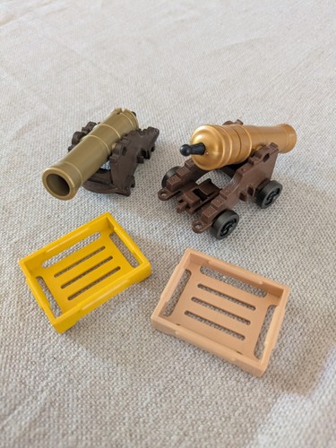 Lot canons caisses boulets - -,