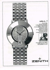 ADVERTISING ADVERTISING 025 1967 ZENITH AUTOMATIC DATE watch