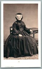 CDV 1870 woman hairstyle Second Empire postiche photo Paris Woman w/hairpiece