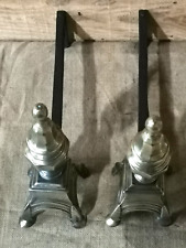 ANCIENNE PAIRE DE CHENETS EN