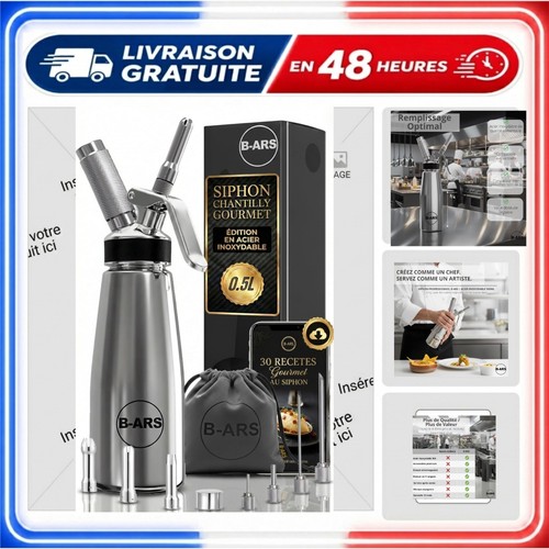 Siphon chantilly acier - siphon,