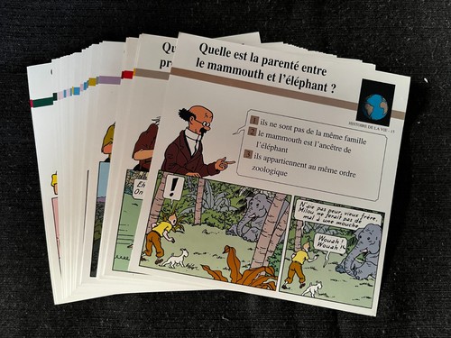Lot fiches atlas tintin - lot, 30