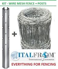 treillis métallique clôture KIT grillage noué clôture de ferme de moutons 50m