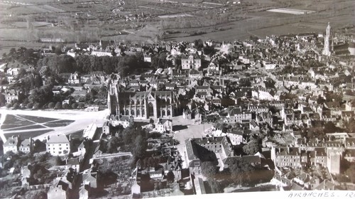 Ancienne photo aérienne - ancienne, de