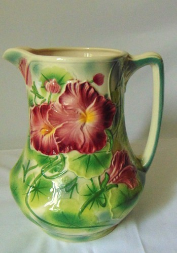 Pichet eau faience barbotine - pichet,