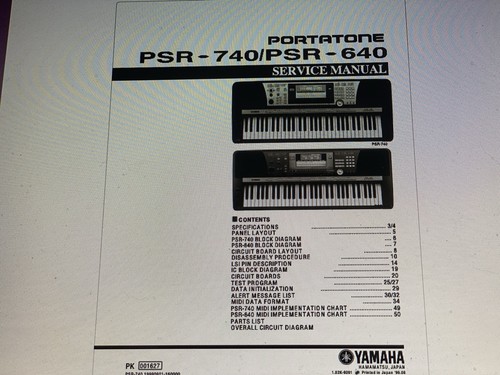 Yamaha psr 740 - psr-740, manual