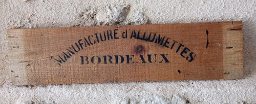 Ancienne plaque bois - plaque, en