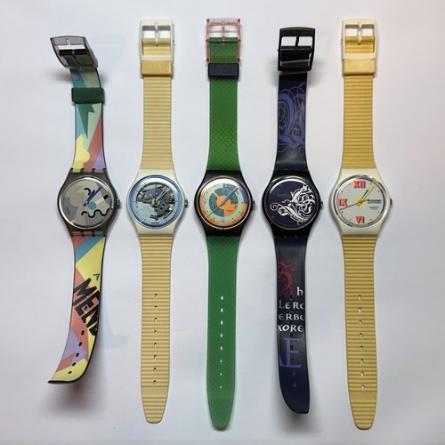 Lot montres swatch années - lot,
