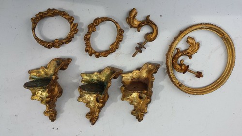 Anciens pieds pendule de - 3,