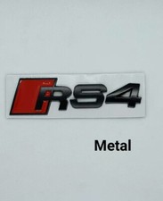 Logo RS4 Noir Mat Badge