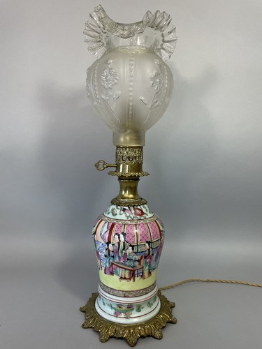 Lampe porcelaine bayeux dlg - lampe,