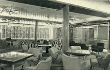 INTERIOR - (Argentina) ELMA Line's RIO DE LA PLATA of 1950 - Lounge