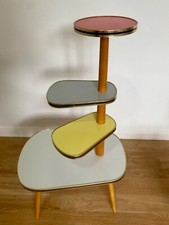 Rare Retro Vintage Formica Plant Stand 4 Tier different colours 1960s exc. cond 