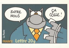 O187 CPM CHAT - between us it sticks - PHILIPPE GELUCK ILLUSTRATION