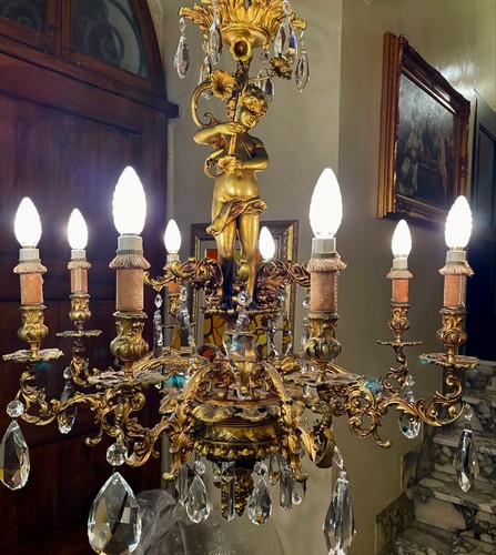 Imposant lustre français - imposant,