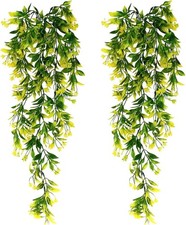Lot de 2 fleurs artificielles de 78 cm, lierre artificiel, décoration de jardin