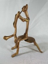 AFRICAN ART: BRONZE EROTIC FIGURINE SCULPTURE