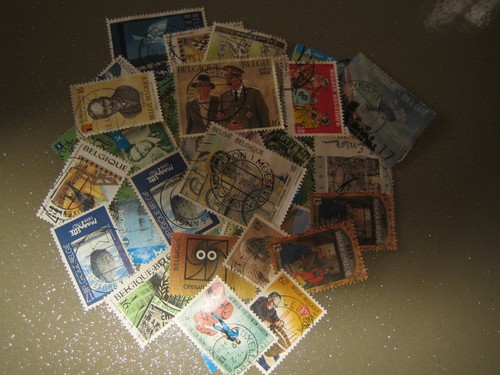 Timbres belgique oblitérés - timbres,