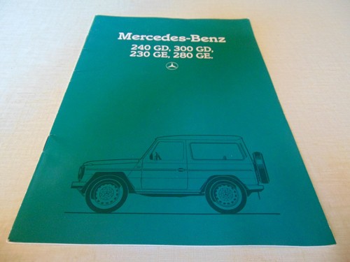 Brochure mercedes 240 300 - 240, gd
