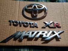 2003-2008 Toyota Matrix XR Emblem Logo Symbol Badge Trunk Gate Rear Set OEM 