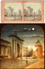Polyoramic Stereoscopic View Universal Expo Paris 1889 / War Ministry