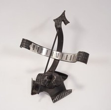 Vintage Decorative Wrought Iron Cast Iron Solar Clock