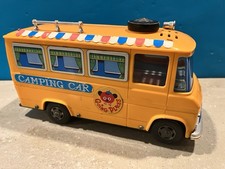 RARE Yonezawa NOS 70's Yellow MELODY CAMPING CAR MERCEDES BENZ Japan Battery 