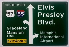 PLAQUE METAL ELVIS PRESLEY-