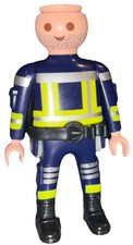 Personnage Figurine Pompier Playmobil - Main Abîmée