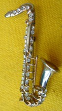 vintage BROCHE SAXOPHONE