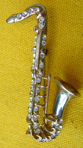 Vintage broche saxophone - broche,