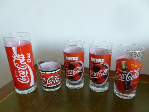 Lot neuf verres varies - lot,