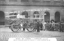 CPA WAR 1914 MUSEUM ARMY FRENCH BIPLANE SET BULLET SCREEN