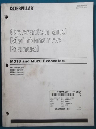 Cat caterpillar m318 m320 - m318,