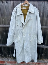 Vintage Yves Saint Laurent Pour Homme Trench Coat Men’s 42/52 Large Beige Double