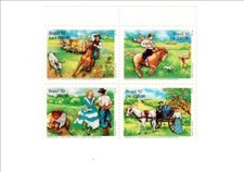 CHEVAL CHEVAUX - TIMBRE BRESIL