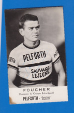 CYCLING cycling card ANDRE FOUCHER team PELFORTH SAUVAGE LEJEUNE Signed