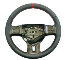 Dodge Journey Grand Caravan Fiat Freemont Steering Wheel NEW CARBON RED LEATHER
