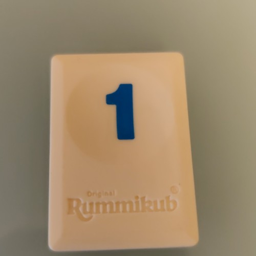 Tuile chiffre bleu jeu - tuile, 1