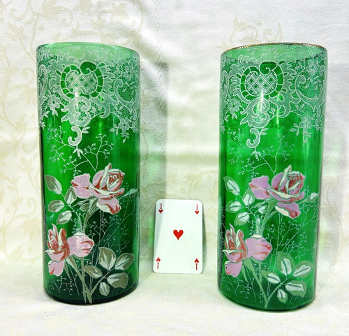 Legras enamelled glass - enamelled,