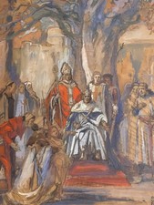Grand tableau signé
