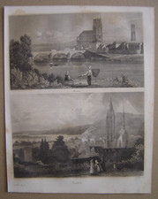 Gravure de MANTES et de