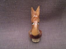 Bouchon fantaisie ancien "tête d’âne" bois sculpté